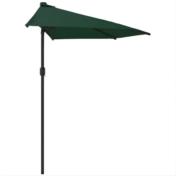 Demi parasol de balcon - vert foncé – Image 5