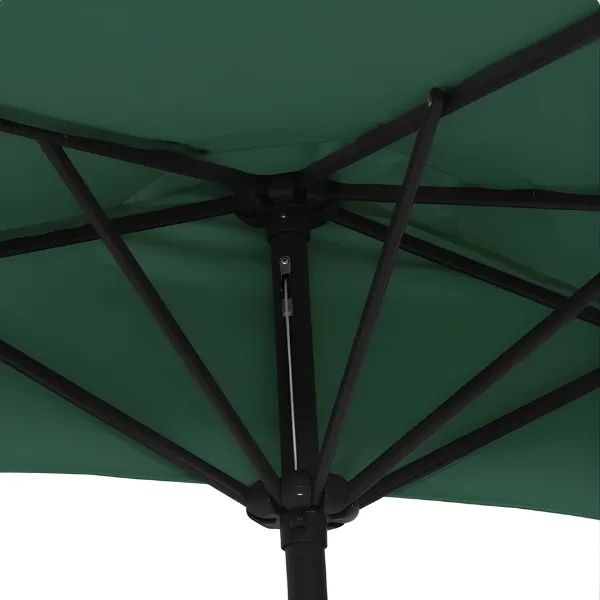 Demi parasol de balcon - vert foncé – Image 4
