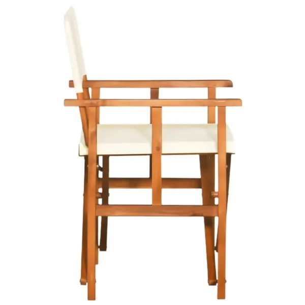 Fauteuil pliant metteur en scène – bois d’acacia – crème – Image 6