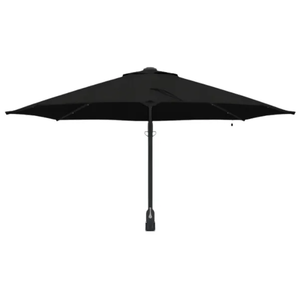 Parasol mural avec LED – noir – ⌀ 248 cm – Image 4