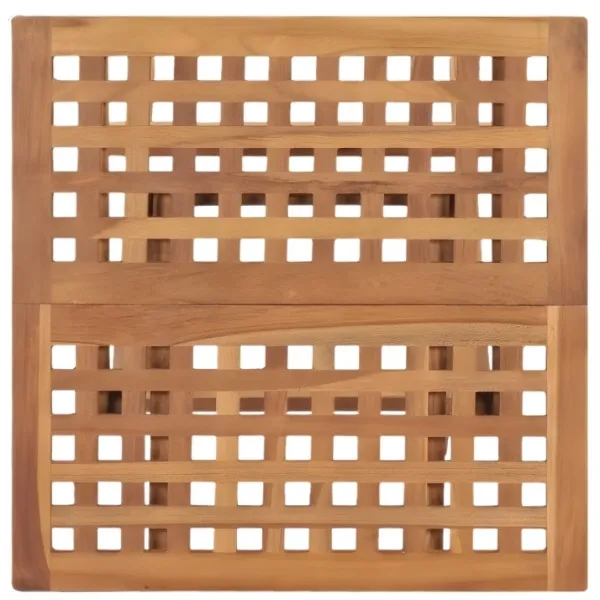 Table basse de balcon pliable en teck - 50x50x50 cm – Image 3