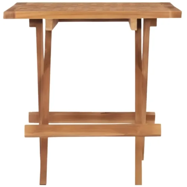 Table basse de balcon pliable en teck - 50x50x50 cm – Image 6