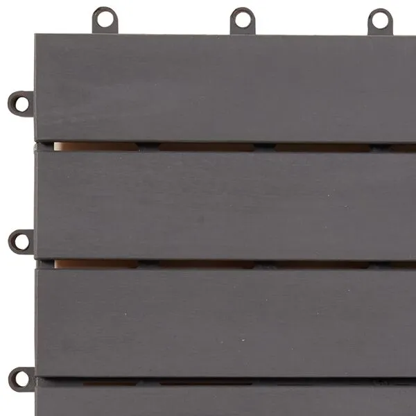 Caillebotis gris en bois d’acacia - Lot de 30 dalles – Image 6