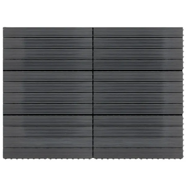 Dalle de balcon en composite clipsable gris - lot de 6 - 60x30 cm – Image 4