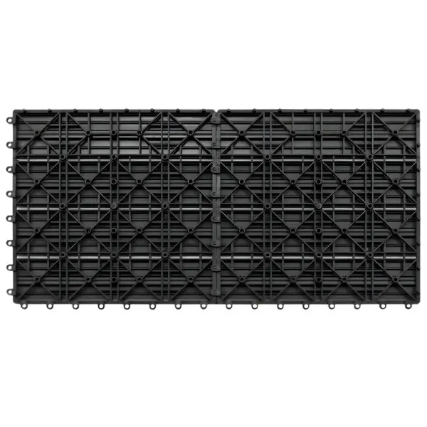 Dalle de balcon en composite clipsable gris - lot de 6 - 60x30 cm – Image 6