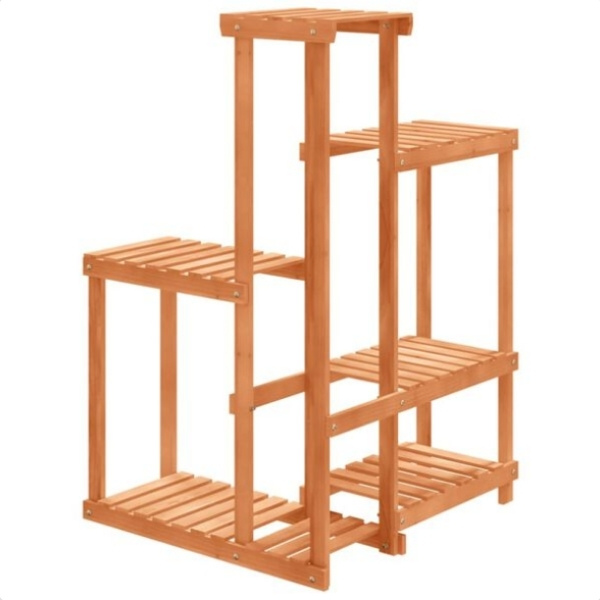 Étagère de balcon pour plantes naturel – 62,5×61,5×101,5 cm – Image 6