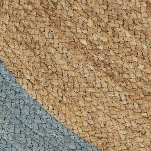 Tapis d’extérieur de balcon en jute naturel et vert - ⌀210 cm – Image 2
