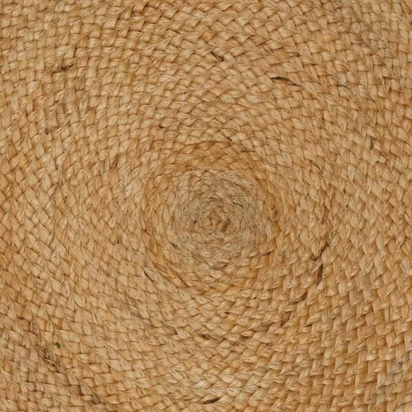 Tapis d’extérieur en jute naturel & blanc - ⌀ 240 cm – Image 5