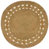 Tapis rond en jute naturel artisanal 240 cm