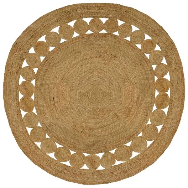 Tapis rond en jute naturel artisanal 240 cm