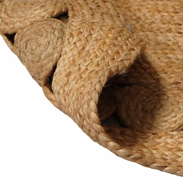 Alternative view of Tapis d’extérieur en jute naturel & blanc - ⌀ 240 cm