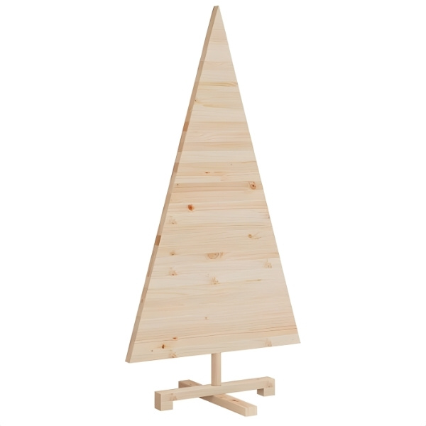 Sapin de Noël en bois naturel - 120 cm – Image 3